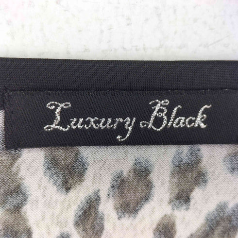 LUXURY BLACK ラメレオパード カットソー レディース 1