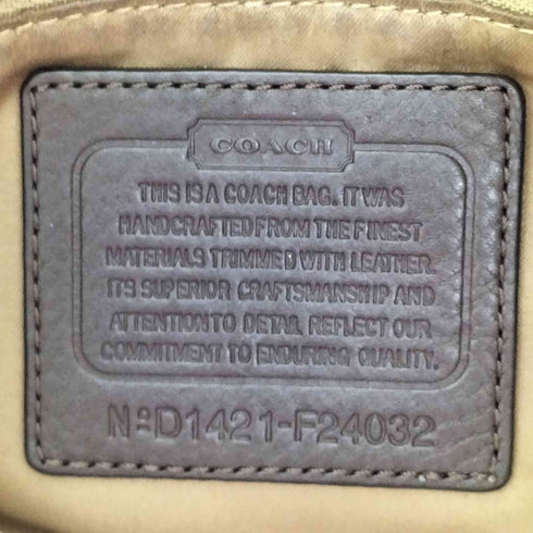 コーチ COACH シグネチャーロゴ レザー切替ショルダーバッグ レディース