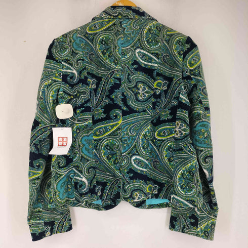 タルボット TALBOTS ペイズリー柄テーラードジャケット レディース
