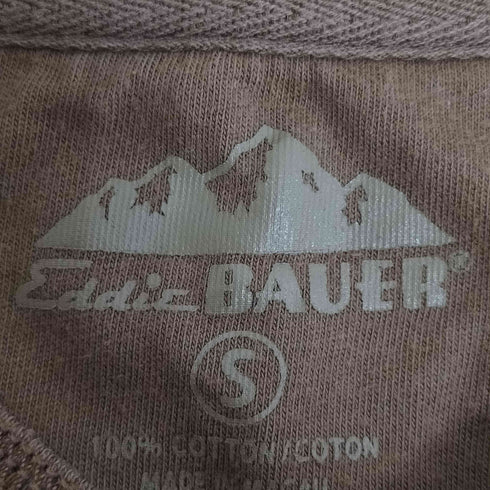 エディーバウアー Eddie Bauer ツリー柄 メタルボタン ヘンリーネック サーマル ロングスリーブTシャツ メンズ import:S