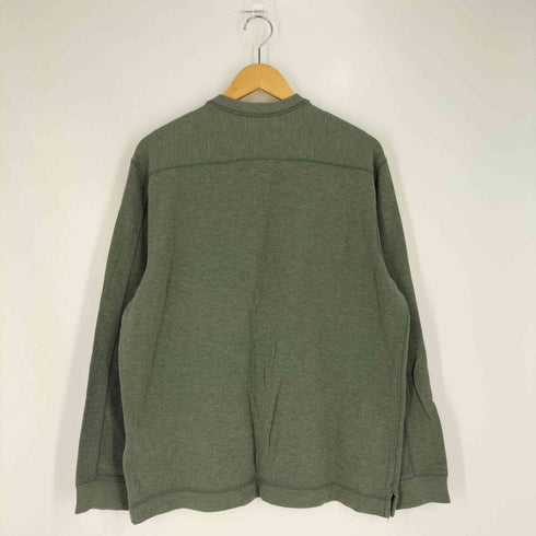 エディーバウアー Eddie Bauer ヘンリーネック 鹿の子 ロングスリーブTシャツ メンズ import:M