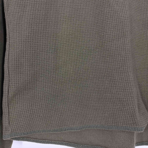 エディーバウアー Eddie Bauer メタルボタン ヘンリーネック サーマル ロングスリーブTシャツ メンズ import:S