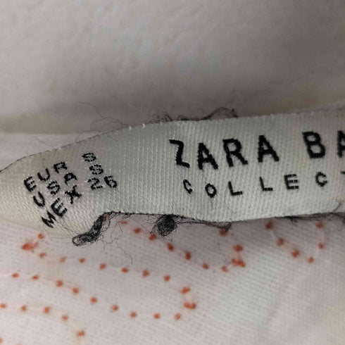 ザラ ZARA 総柄リネン混ブラウス レディース import:S