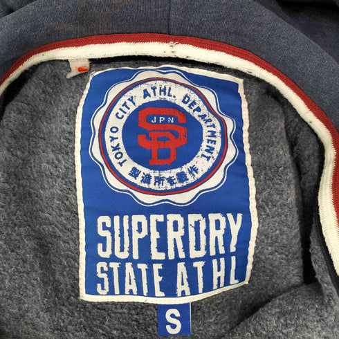 スーパードライ Superdry 極度乾燥(しなさい) 裏起毛 ジップアップパーカー メンズ S