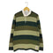 エディーバウアー Eddie Bauer ボーダー ラガーシャツ メンズ import:M