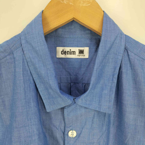 アイムプロダクトイッセイミヤケ im product ISSEY MIYAKE denim ポケット付き オーバーサイズ ポロシャツ メンズ JPN:L