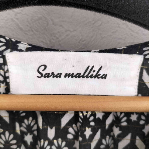 サラマリカ Sara Mallika リーフ柄ギャザーワンピース レディース
