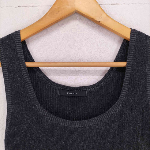 エモダ EMODA 25ss ドッキングポケットリブワンピース レディース FREE