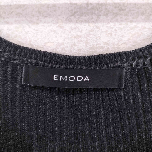 エモダ EMODA 25ss ドッキングポケットリブワンピース レディース FREE