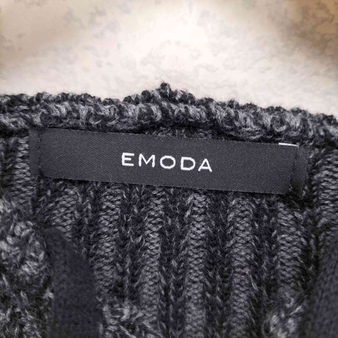 エモダ EMODA 25ss ドッキングポケットニットパーカー レディース FREE