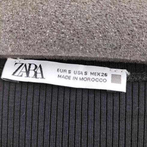 ザラ ZARA ポケットコントラストミディワンピース レディース USA S