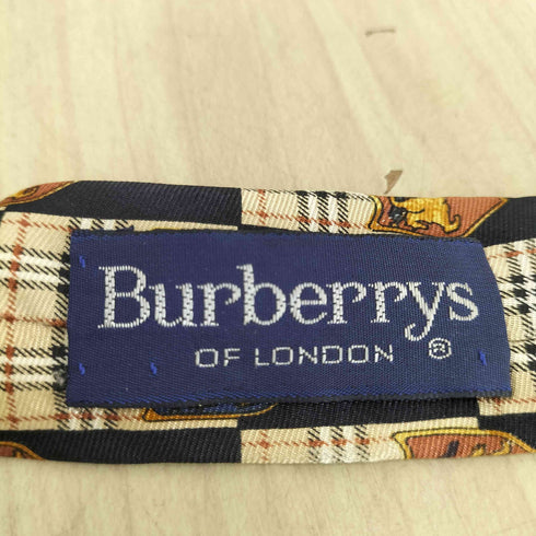 バーバリーズ BURBERRYS 騎士紋章柄 ネクタイ MADE IN ITALY メンズ