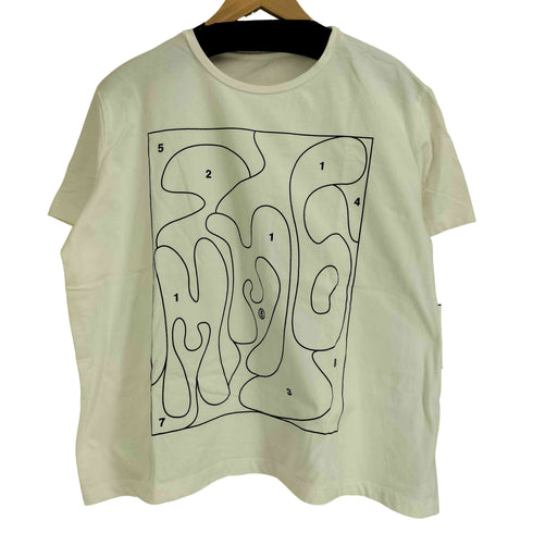 エムエムシックスメゾンマルジェラ MM6 Maison Margiela 19ss COLORING PICTURE TEE レディース S