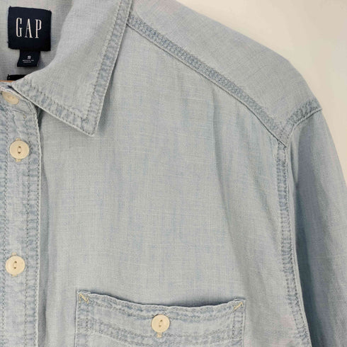 ギャップ Gap The BIG Shirt ザ ビッグ シャツ シャンブレーシャツ レディース import:S