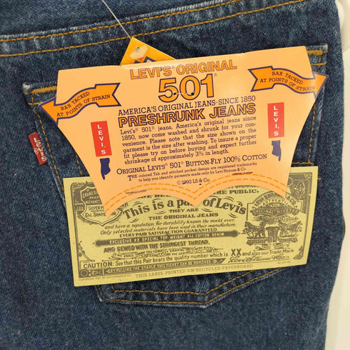 リーバイス Levis 90S 93年製 USA製 552刻印 サンアンジェロ工場 501 デッドストック ミントコンディション メンズ W30 L36