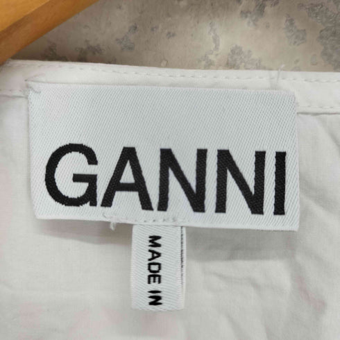ガニー Ganni コットンリボンブラウス レディース JPN:36
