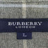 バーバリーロンドン BURBERRY LONDON チェック柄 ロゴ刺繍 七分丈 シャツ メンズ import:L