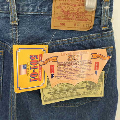 リーバイス Levis 90S 92年製 USA製 555刻印 バレンシア工場 501 デッドストック ミントコンディション メンズ W30 L36