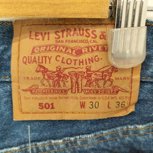 リーバイス Levis 90S 92年製 USA製 555刻印 バレンシア工場 501 デッドストック ミントコンディション メンズ W30 L36