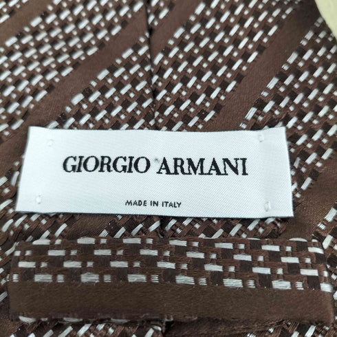 ジョルジオアルマーニ Giorgio Armani ストライプシルクネクタイ メンズ