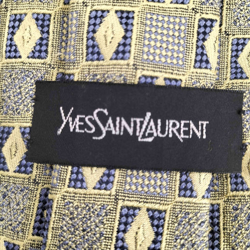 イヴサンローラン Yves Saint Laurent 総柄ネクタイ メンズ