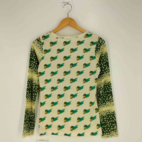 ヒステリックス HYSTERICS 90s 総柄 パターン切替 ロングスリーブTシャツ レディース FREE