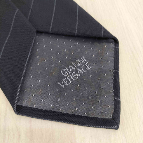 ジャンニヴェルサーチ GIANNI VERSACE ストライプ柄ネクタイ メンズ