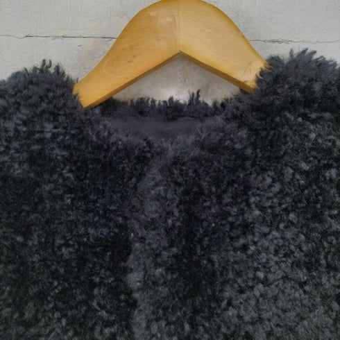 ハイク HYKE 24AW FAUX SHEARLING CROPPED VEST レディース OSFA