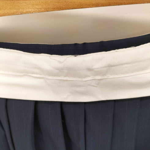 ザラ ZARA ストライプ柄アシンメトリープリーツデザインスカート レディース JPN:XS