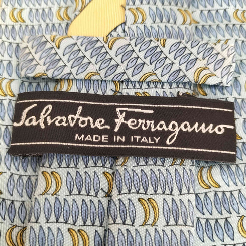 サルヴァトーレフェラガモ Salvatore Ferragamo バナナ柄ネクタイ メンズ