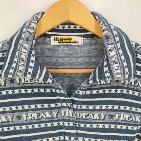 ヒステリックグラマー HYSTERIC GLAMOUR 90s FREAKY スキッパー コットン ニットポロシャツ レディース FREE