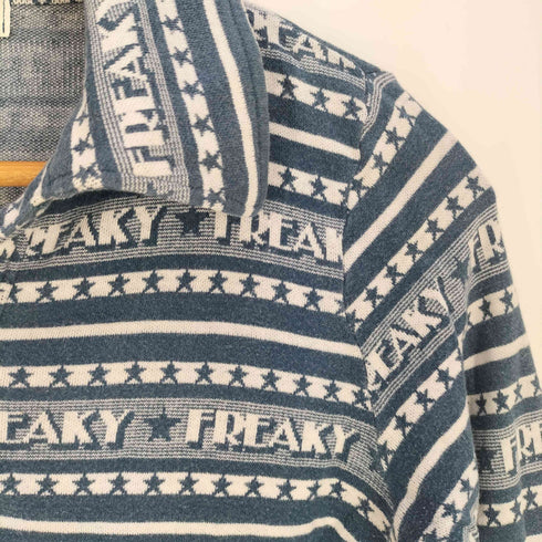 ヒステリックグラマー HYSTERIC GLAMOUR 90s FREAKY スキッパー コットン ニットポロシャツ レディース FREE