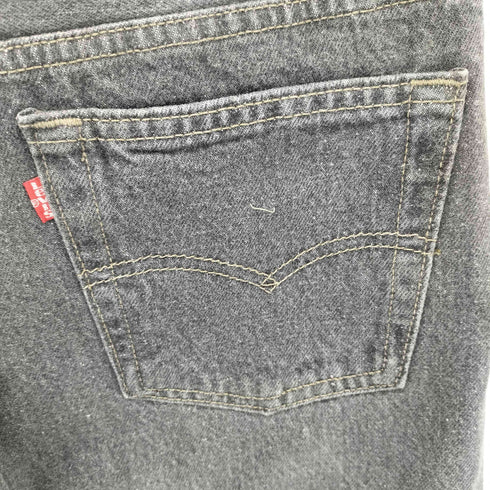 リーバイス Levis 90S 93年製 USA製 552刻印 サンアンジェロ工場 501 先染めブラックデニム ミントコンディション メンズ W28 L34