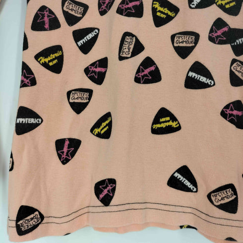ヒステリックグラマー HYSTERIC GLAMOUR 90s ピック柄 ロングスリーブ ポロシャツ レディース FREE