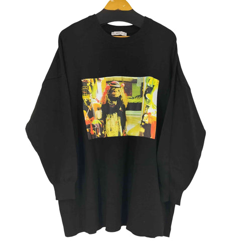 ザラ ZARA プリントクルーネックニット メンズ M