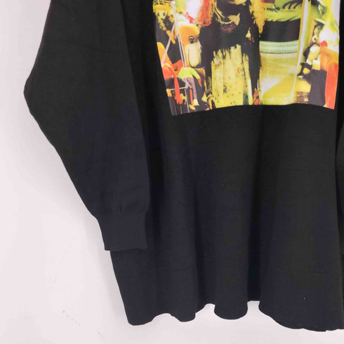ザラ ZARA プリントクルーネックニット メンズ M