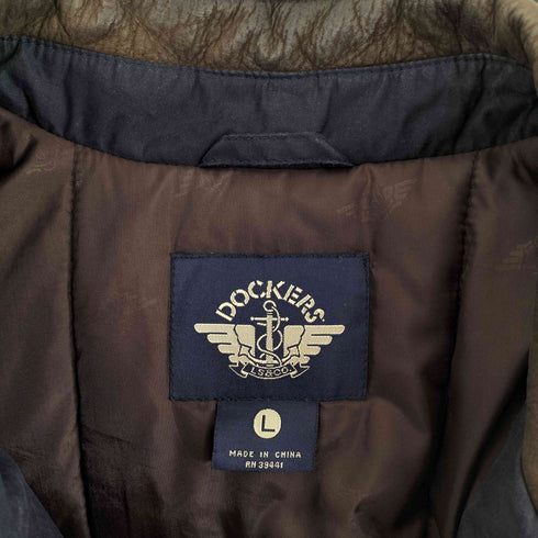 ドッカーズ DOCKERS 襟レザー切替 中綿ジャケット メンズ JPN:L