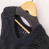 マメクロゴウチ Mame Kurogouchi 21SS Curtain Lace Pattern Knitted V Neck Vest レディース JPN:2