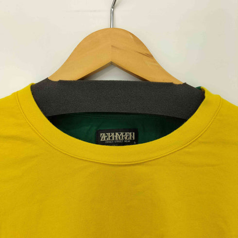 ゼファレン ZEPHYREN フロントプリント ツートーン S/S Tシャツ メンズ JPN:L