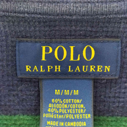 ポロバイラルフローレン Polo by RALPH LAUREN ボーダー柄 サーマルカットソー メンズ JPN:M