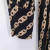 バナナリパブリック BANANA REPUBLIC チェーン柄 Vネックボウタイワンピース レディース import:M