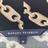 バナナリパブリック BANANA REPUBLIC チェーン柄 Vネックボウタイワンピース レディース import:M