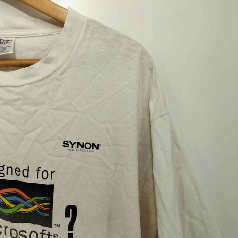 オニータ ONEITA 90S USA製 PowerPro by ONEITAタグ 企業ロゴプリント シングルステッチ ショートスリーブクルーネックTシャツ メンズ X-LARGE