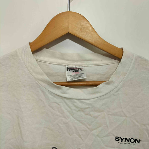 オニータ ONEITA 90S USA製 PowerPro by ONEITAタグ 企業ロゴプリント シングルステッチ ショートスリーブクルーネックTシャツ メンズ X-LARGE