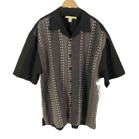 SYLLABLES ラミー 総柄オープンカラーシャツ メンズ 2XL