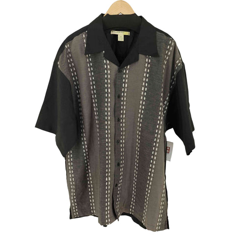 SYLLABLES ラミー 総柄オープンカラーシャツ メンズ 2XL