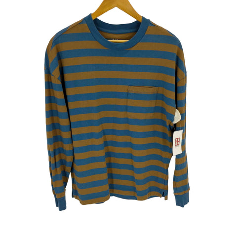 ギャップ Gap ボーダーポケットロングスリーブTシャツ メンズ import:XS