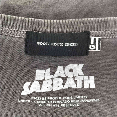 グッドロックスピード GOOD ROCK SPEED ヴィンテージ加工 バンドプリントクルーネックTシャツ メンズ