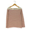 ラルフローレン RALPH LAUREN ボーダー ボートネック ロングスリーブ Tシャツ レディース import:S