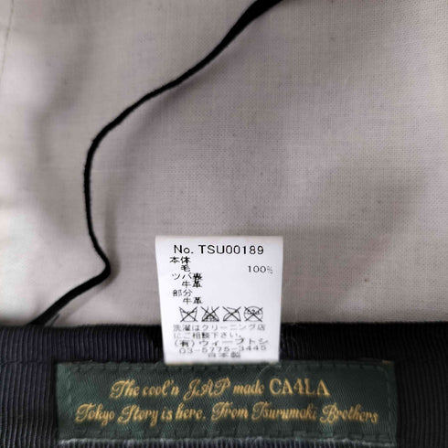 カシラ CA4LA レザー切替 ウール6パネルキャップ レディース
